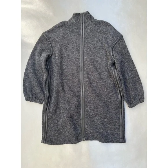 Splendid Faux Leather Trim Cardigan - Picture 5 of 7